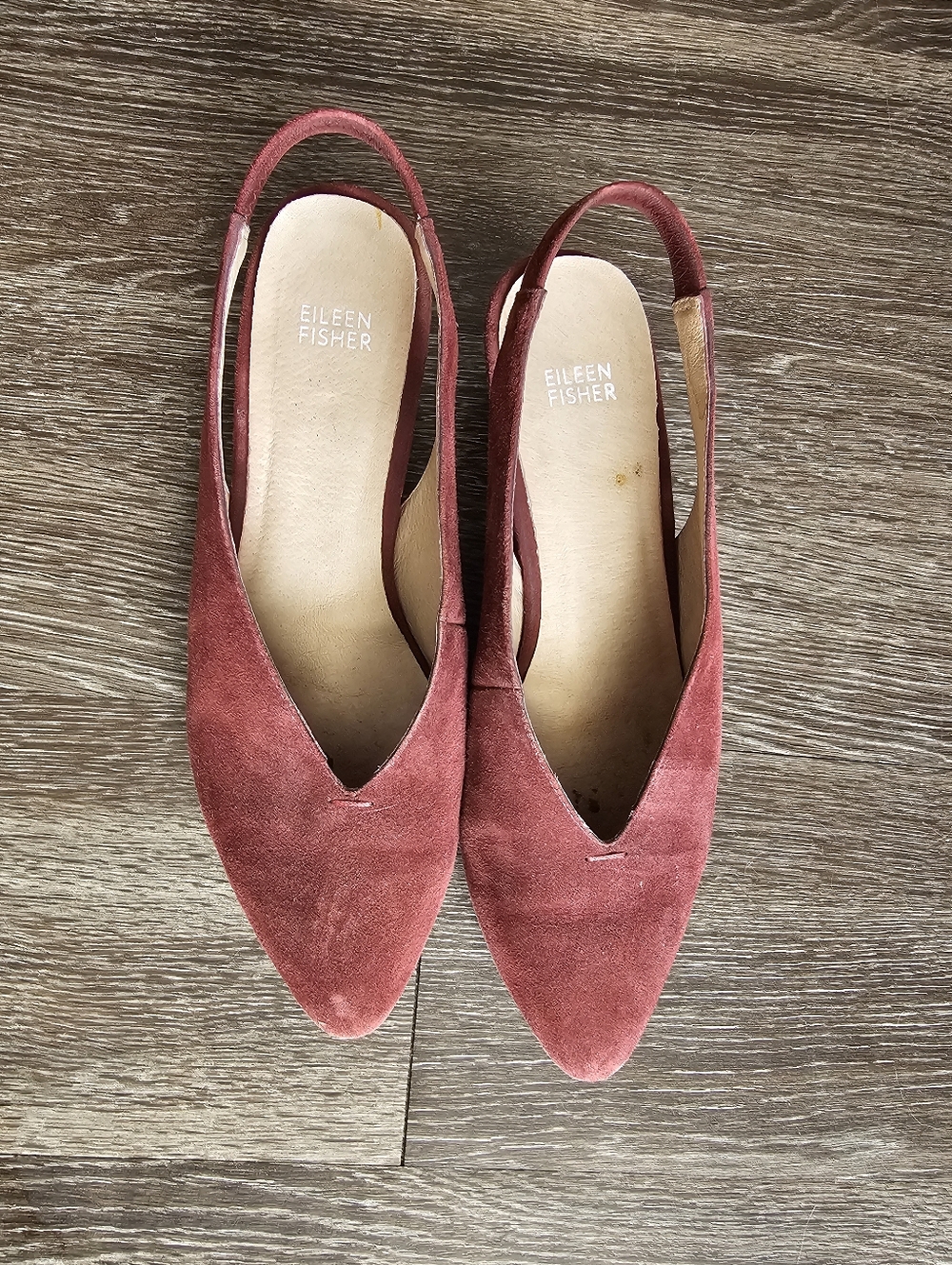 Eileen Fisher - Size 10 - Red Slingbacks